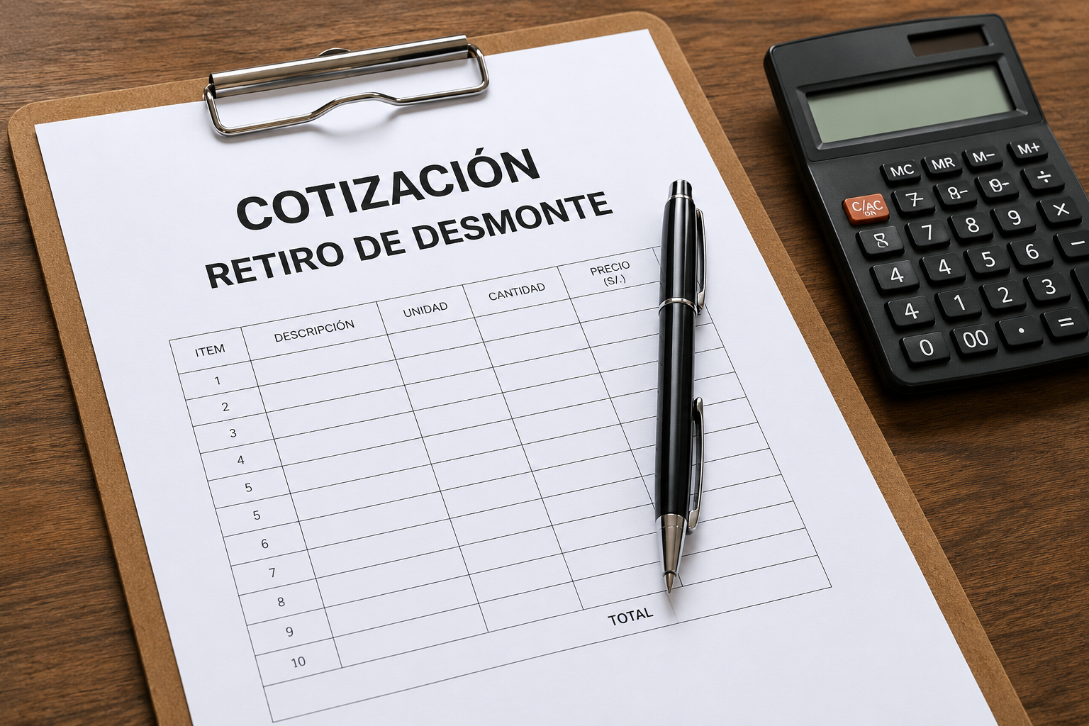Cotización para retiro de desmonte en Lima