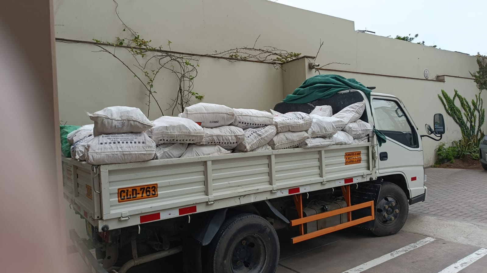 Camión realizando retiro de desmonte en Pueblo Libre